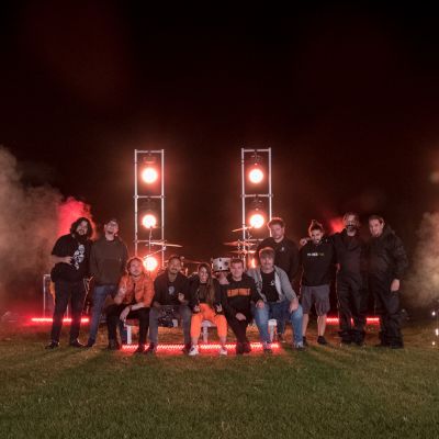 Equipo de rodaje del videoclip Fuego de Xeria